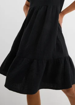 Vestido holgado de muselina de algodón