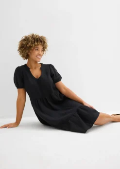 Vestido holgado de muselina de algodón
