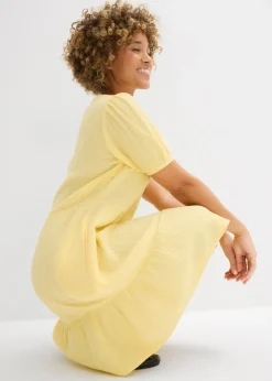 Vestido holgado de muselina de algodón