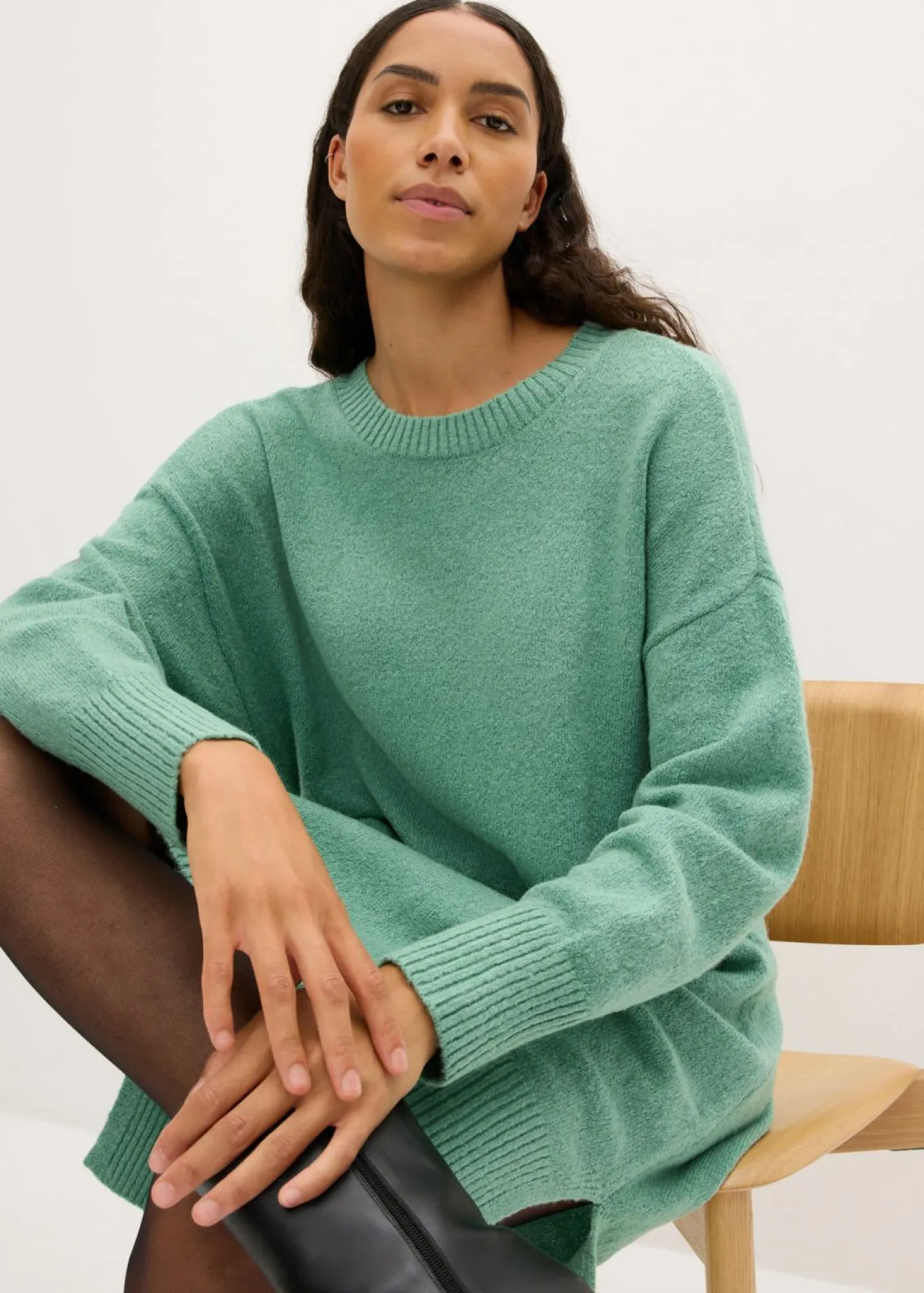 Vestido holgado de punto