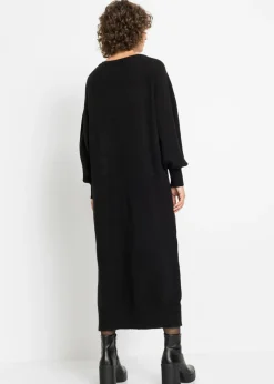 Vestido holgado de punto con largo midi