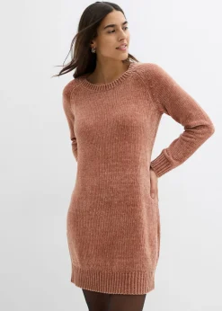 Vestido holgado de punto de chenilla