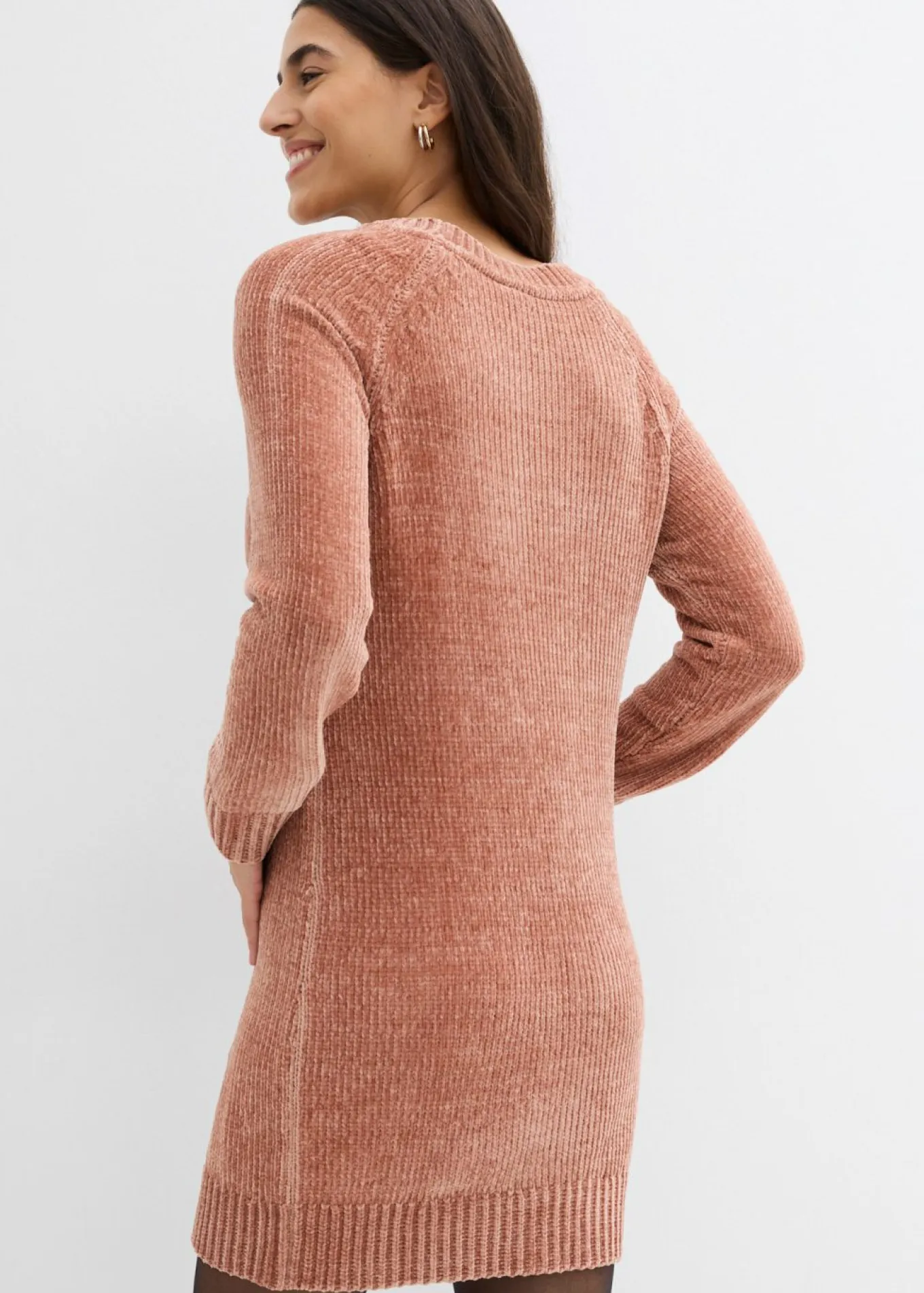 Vestido holgado de punto de chenilla