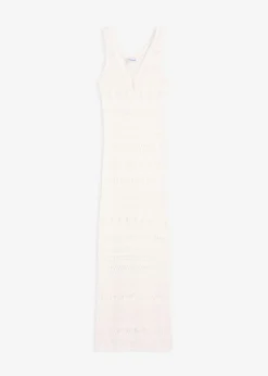 Vestido largo con aspecto de ganchillo