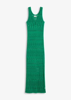 Vestido largo con aspecto de ganchillo