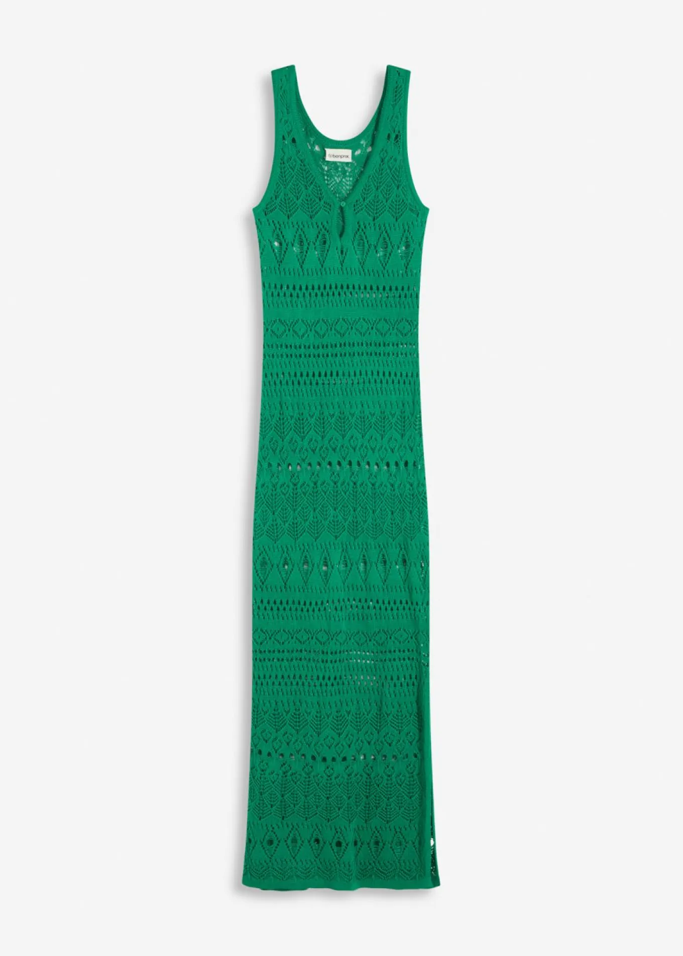 Vestido largo con aspecto de ganchillo