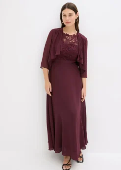 Vestido largo con encaje