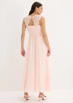 Vestido largo con encaje