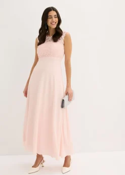 Vestido largo con encaje