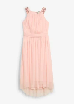 Vestido largo con lentejuelas decorativas