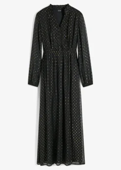 Vestido largo con piedras brillantes