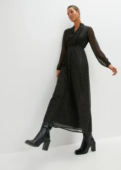 Vestido largo con piedras brillantes