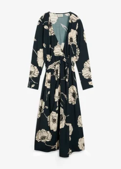 Vestido largo cruzado para durante y después del embarazo
