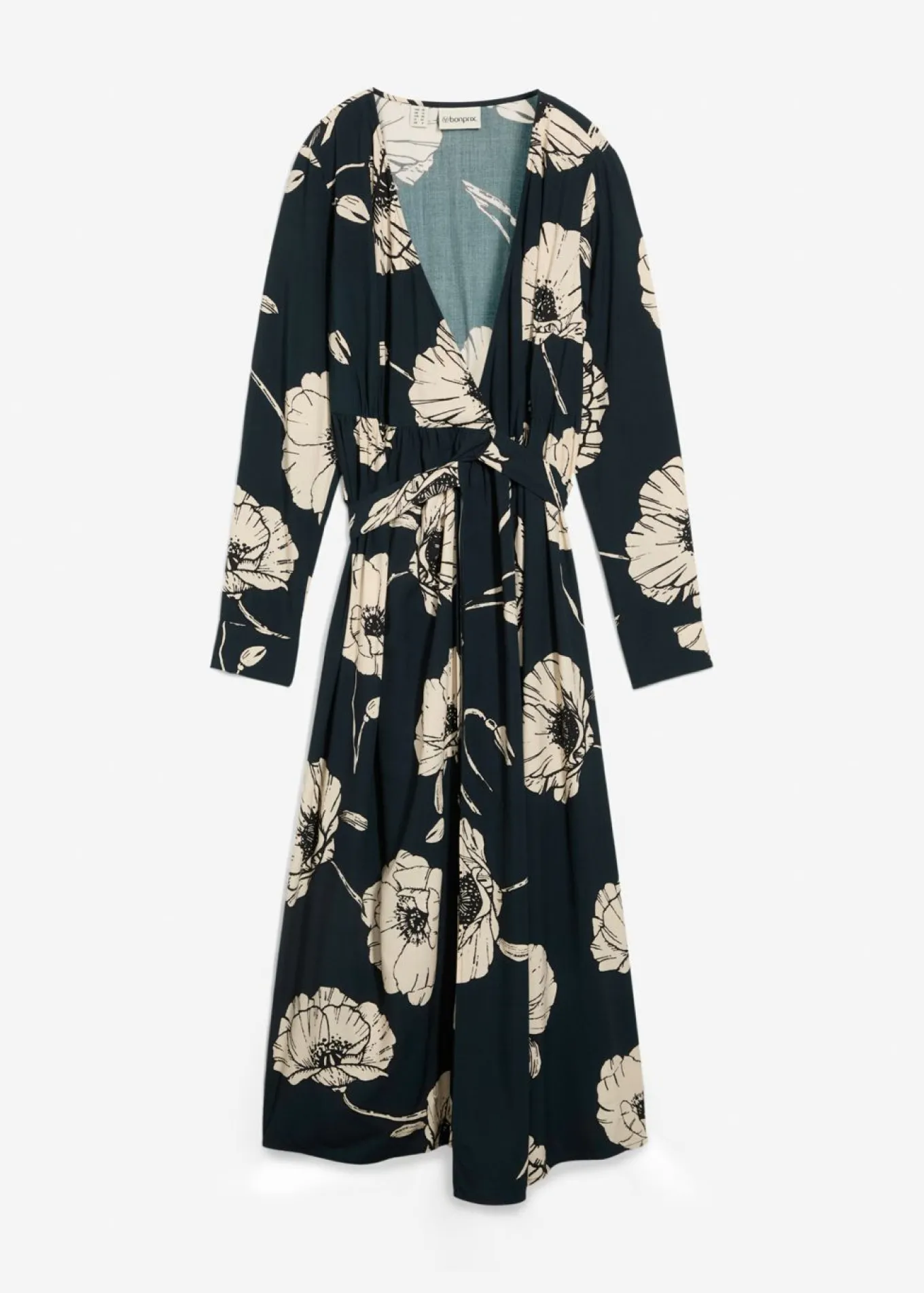Vestido largo cruzado para durante y después del embarazo