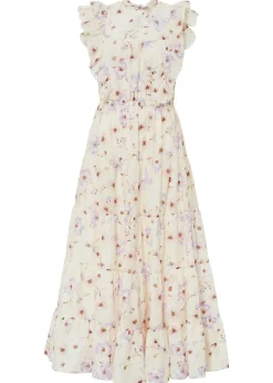 Vestido largo de algodón puro