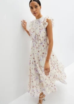 Vestido largo de algodón puro