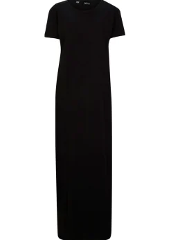 Vestido largo de algodón puro