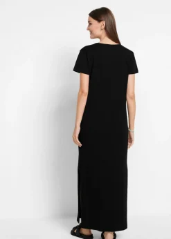 Vestido largo de algodón puro