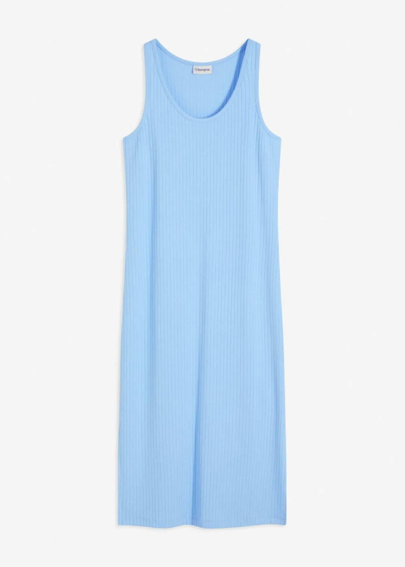 Vestido largo de canalé suave