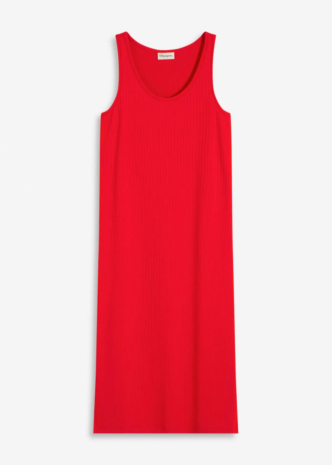 Vestido largo de canalé suave