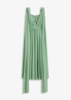 Vestido largo de malla con diferentes variantes de uso