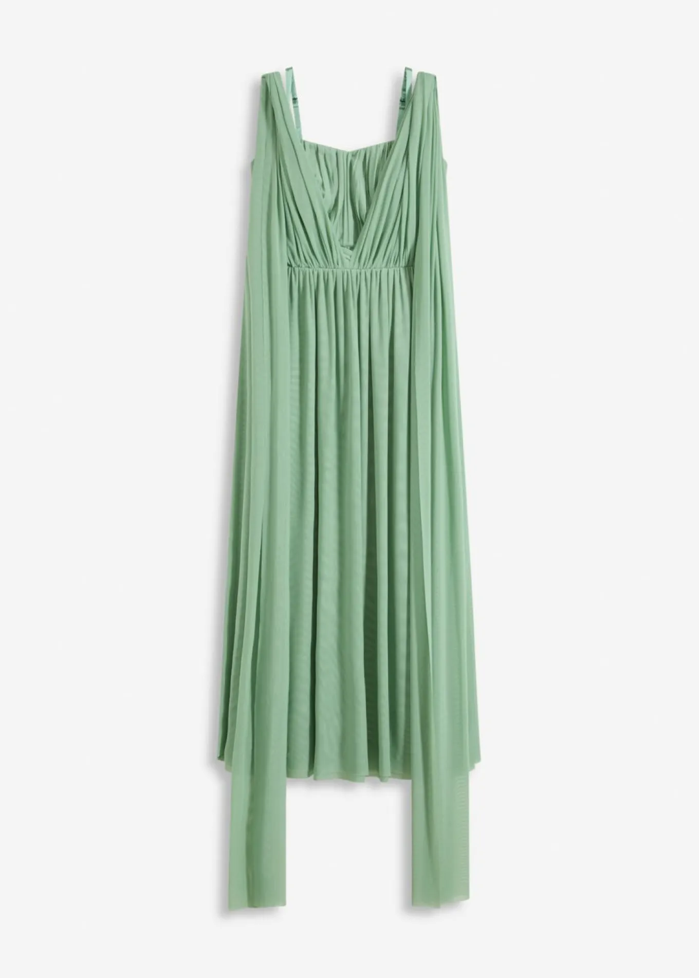 Vestido largo de malla con diferentes variantes de uso