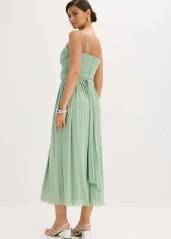 Vestido largo de malla con diferentes variantes de uso