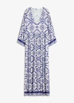 Vestido largo de mezcla de viscosa suave