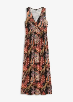 Vestido largo de mezcla de viscosa suave