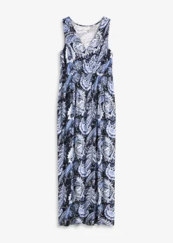 Vestido largo de mezcla de viscosa suave