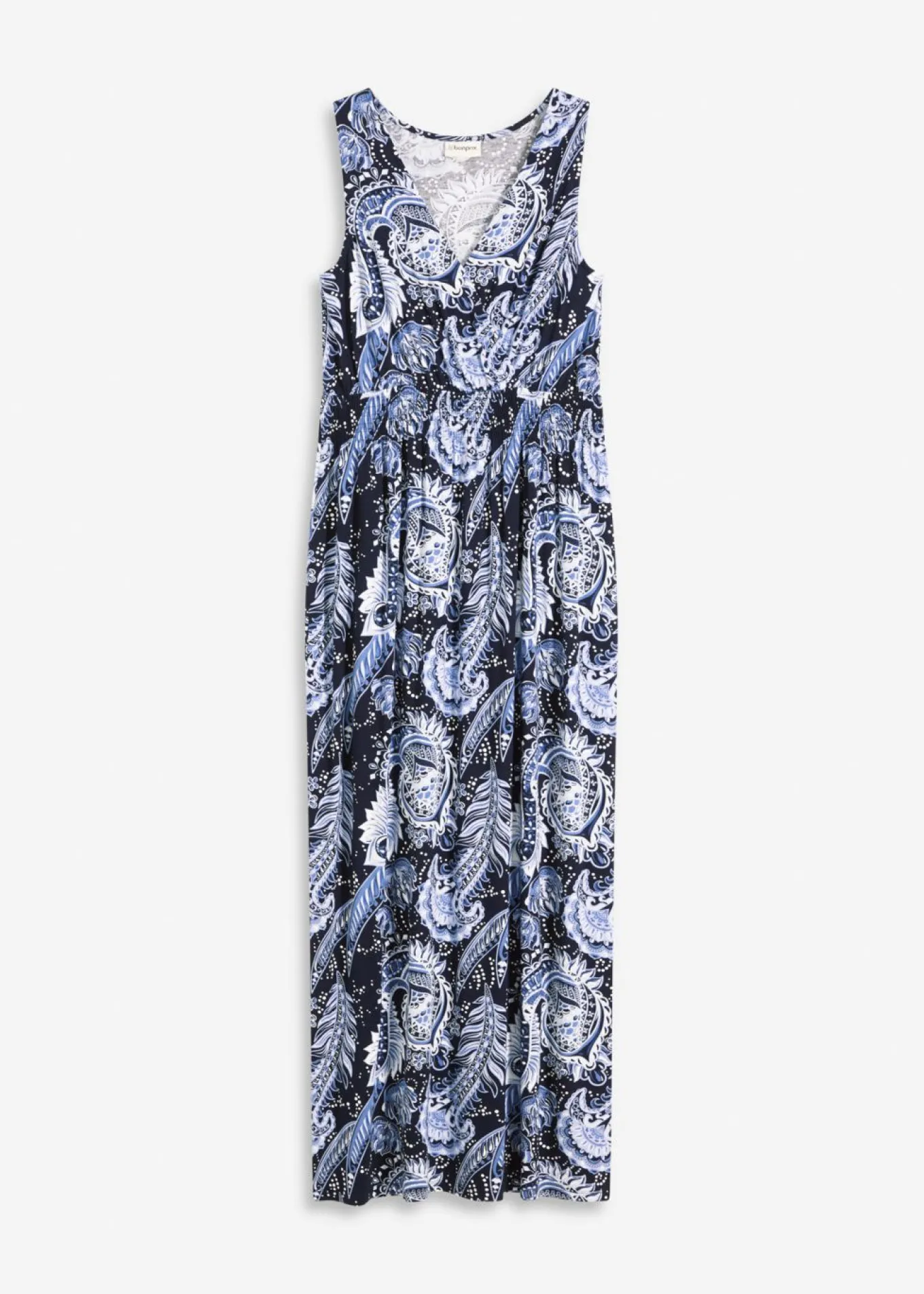 Vestido largo de mezcla de viscosa suave