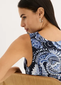 Vestido largo de mezcla de viscosa suave