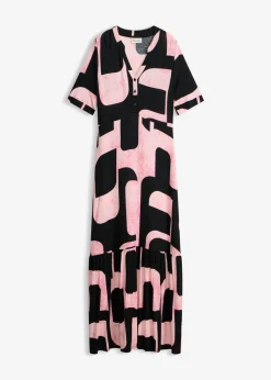 Vestido largo de mezcla de viscosa suave