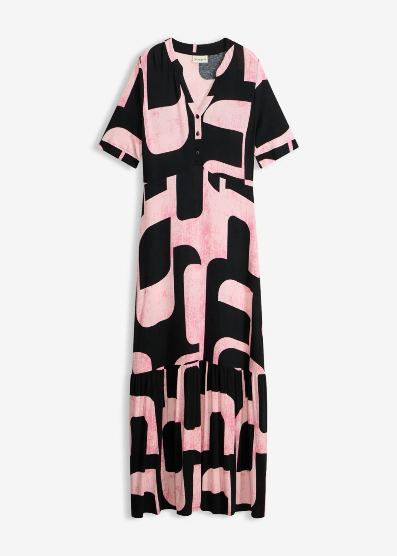 Vestido largo de mezcla de viscosa suave