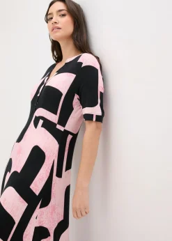 Vestido largo de mezcla de viscosa suave