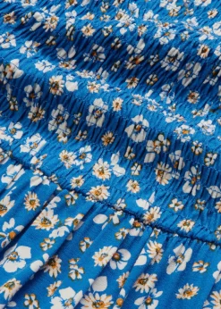 Vestido largo de mezcla de viscosa