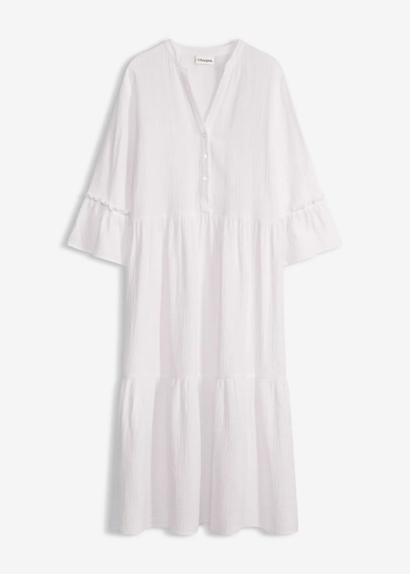 Vestido largo de muselina suave