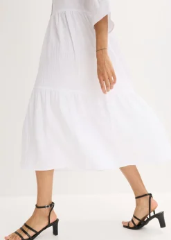 Vestido largo de muselina suave
