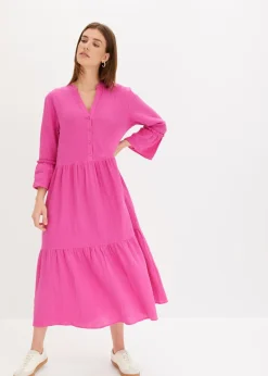 Vestido largo de muselina suave