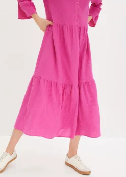 Vestido largo de muselina suave