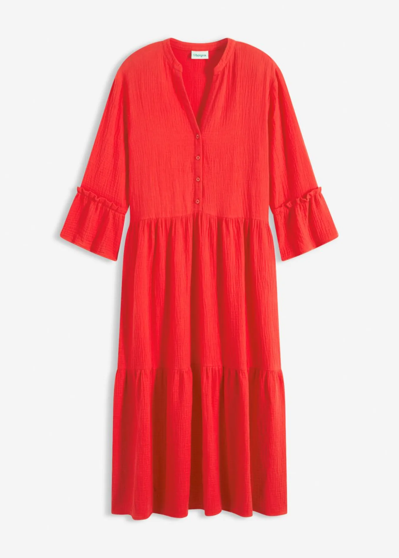Vestido largo de muselina suave