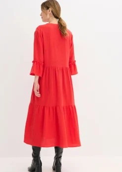 Vestido largo de muselina suave