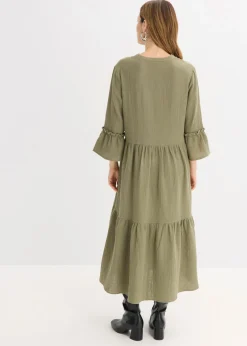 Vestido largo de muselina suave