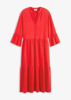 Vestido largo de muselina suave