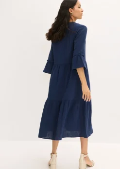 Vestido largo de muselina suave