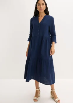 Vestido largo de muselina suave