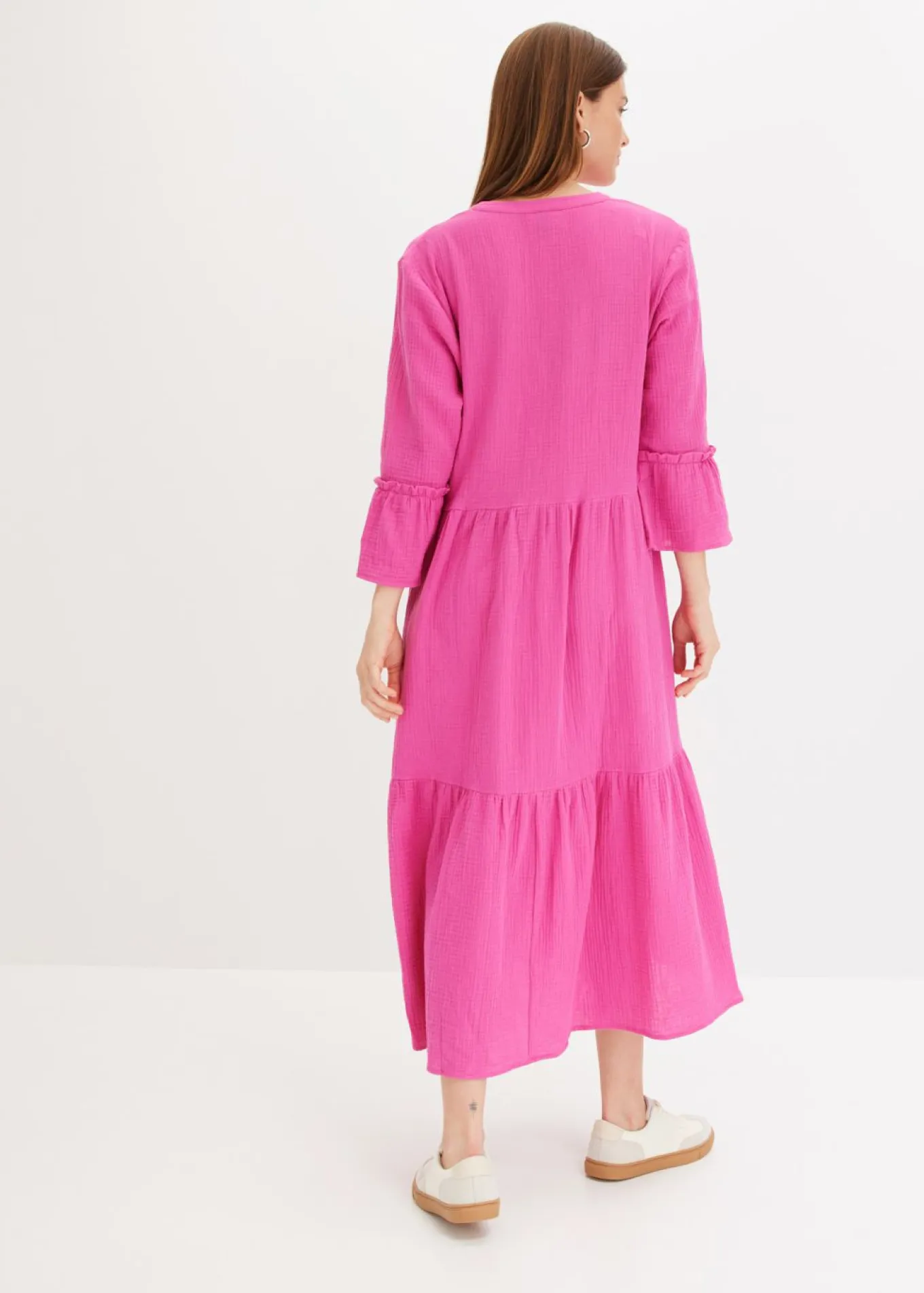 Vestido largo de muselina suave