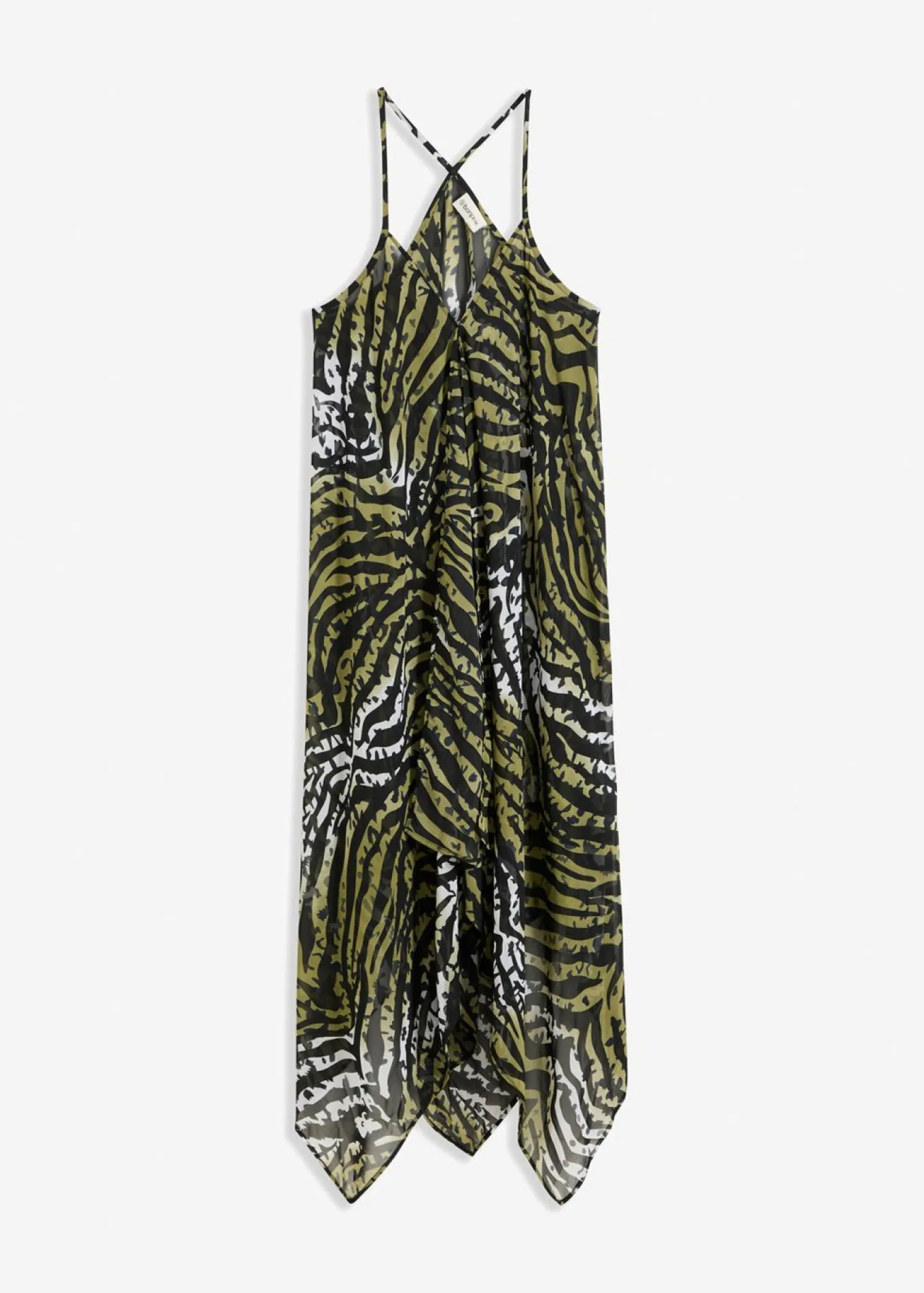 Vestido largo de playa en poliéster reciclado