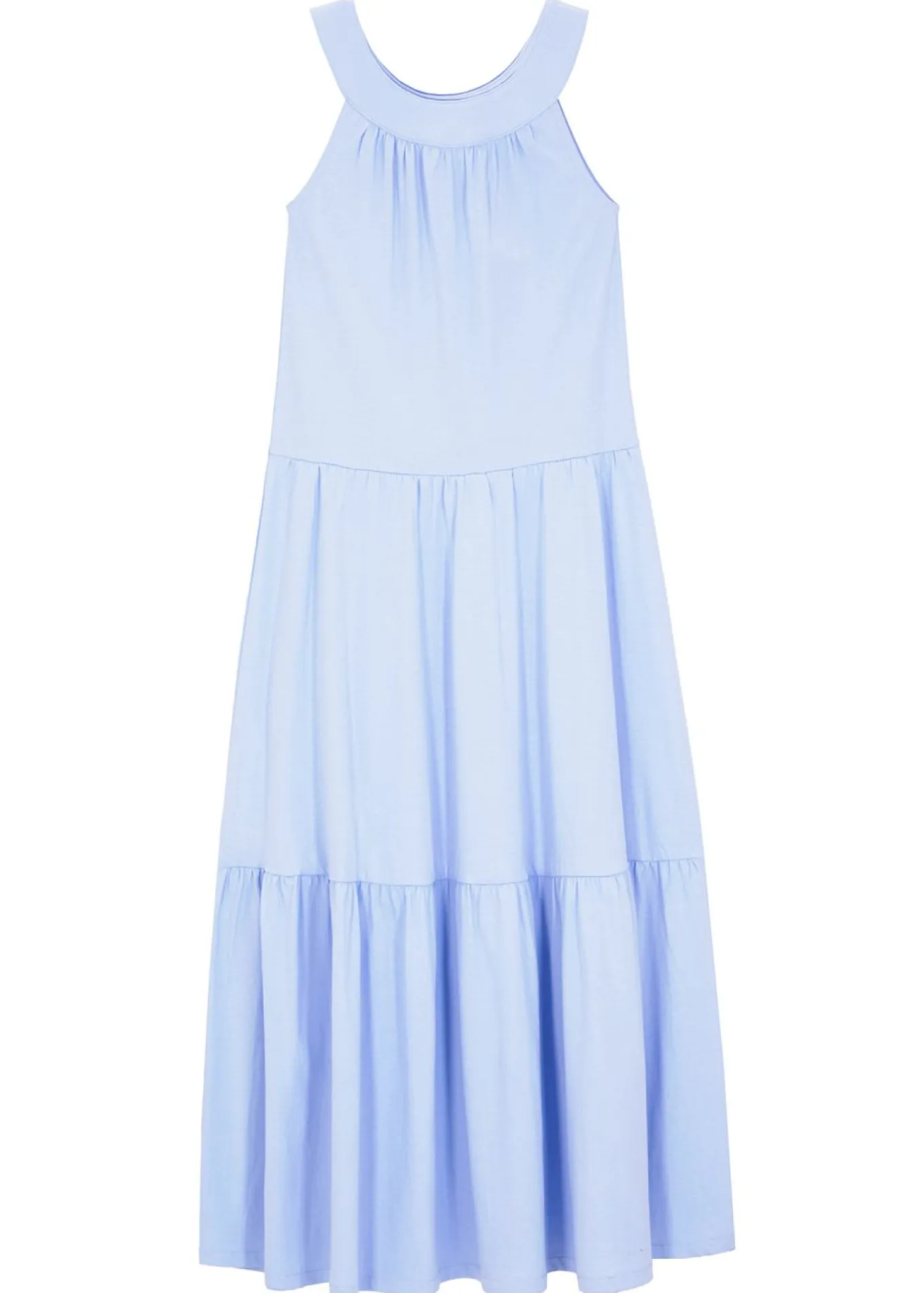 Vestido largo de punto de algodón orgánico puro