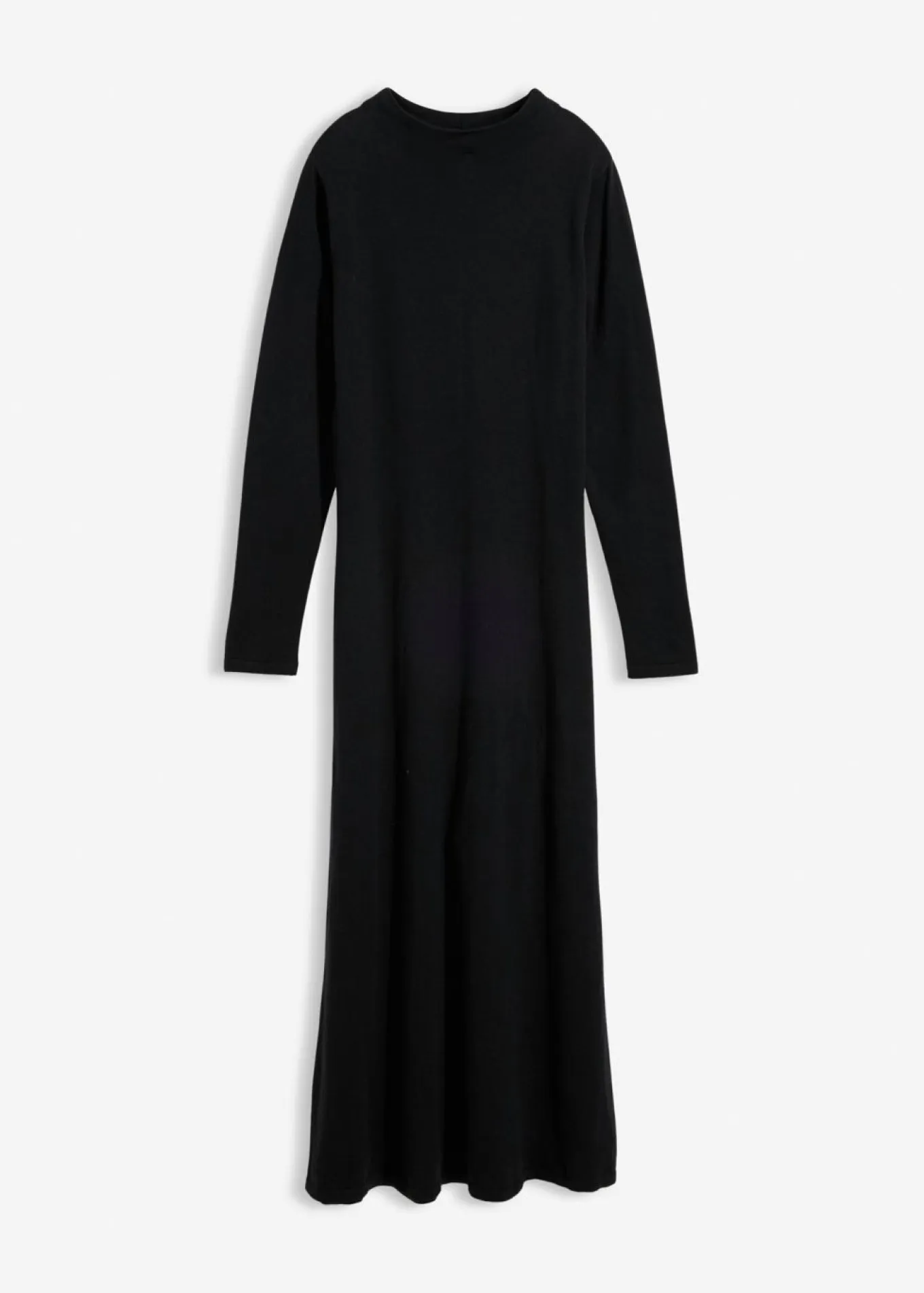 Vestido largo de punto fino con cachemir